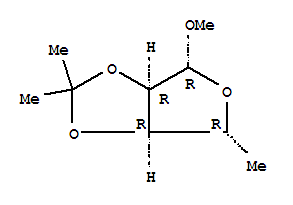 B-D-Ribofuranoside, methyl5-deoxy-2,3-O-(1-methylethylidene)