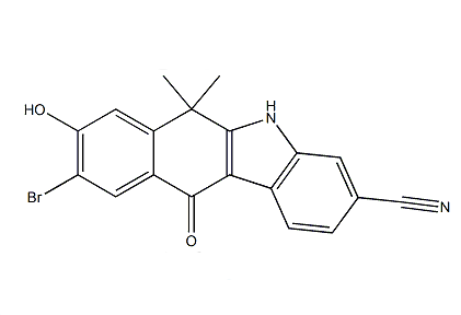 9-broMo-8-hydroxy-6,6-diMethyl-11-oxo-6,11-dihydro-5H-benzo[b]carbazole-3-carbonitrile