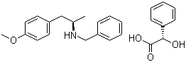 (2S)-Hydroxy(phenyl)acetic acid (2R)-N-benzyl-1-(4-methoxyphenyl)propan-2-amine