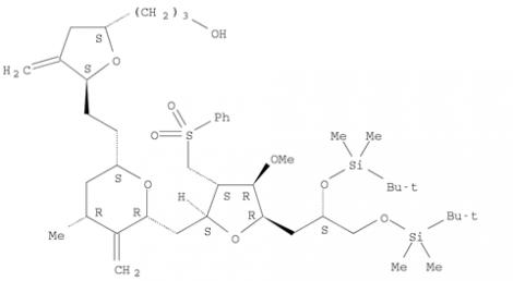 2-Furanpropanol, 5-[2-[(2S,4R,6R)-6-[[(2S,3S,4R,5R)-5-[(2S)-2,3-bis[[(1,1-dimethylethyl)dimethylsilyl]oxy]propyl]tetrahydro-4-methoxy-3-[(phenylsulfonyl) methyl]-2-furanyl]methyl]tetrahydro-4-methyl-5-methylene-2H-pyran-2-yl]ethyl]tetrahydro-4-methylene-,