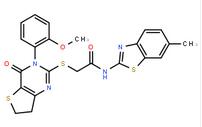 2-((3-(2-methoxyphenyl)-4-oxo-3,4,6,7-tetrahydrothieno[3,2-d]pyrimidin-2-yl)thio)-N-(6-methylbenzo[d]thiazol-2-yl)acetamide