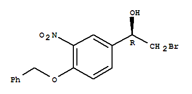 Benzenemethanol, a-(bromomethyl)-3-nitro-4-(phenylmethoxy)-,(aR)