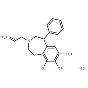 1H-3-Benzazepine-7,8-diol,6-chloro-2,3,4,5-tetrahydro-1-phenyl-3-(2-propen-1-yl)-, hydrobromide (1:1)