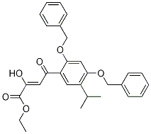 2-Butenoic acid, 2-hydroxy-4-[5-(1-Methylethyl)-2,4-bis(phenylMethoxy)phenyl]-4-oxo-, ethyl ester