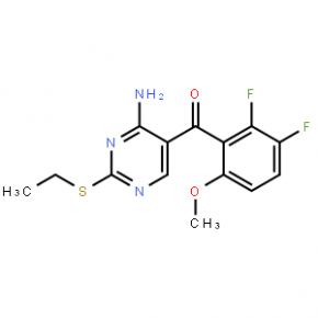 [4-amino-2-(ethylsulfanyl)pyrimidin-5-yl](2,3-difluoro-6-methoxyphenyl)methanone