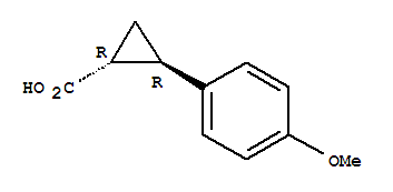 Cyclopropanecarboxylicacid, 2-(4-methoxyphenyl)-, (1R,2R)-rel