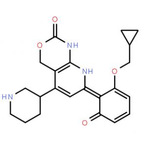 (7Z)-7-[2-(cyclopropylmethoxy)-6-oxocyclohexa-2,4-dien-1-ylidene]-5-[(3R)-piperidin-3-yl]-4,8-dihydro-1H-pyrido[2,3-d][1,3]oxazin-2-one