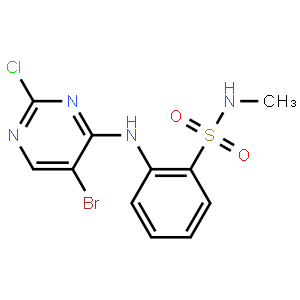 Benzenesulfonamide, 2-[(5-bromo-2-chloro-4-pyrimidinyl)amino]-N-methyl