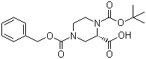 (S)-N-1-Boc-N-4-Cbz-2-piperazinecarboxylic acid