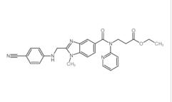 ethyl 3-[[2-[(4-cyanoanilino)methyl]-1-methylbenzimidazole-5-carbonyl]-pyridin-2-ylamino]propanoate  211915-84-3