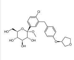 Methyl 1-C-[4-chloro-3-[[4-[[(3S)-tetrahydro-3-furanyl]oxy]phenyl]methyl]phenyl]-alpha-D-glucopyranoside  1279691-36-9