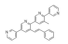 3-Methyl-3-[(1E)-2-phenylethenyl]-3,2:5,2:5,3-quaterpyridine  1651890-44-6