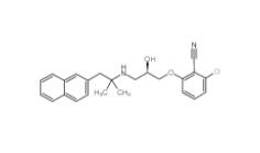 2-chloro-6-[(2R)-2-hydroxy-3-[(2-methyl-1-naphthalen-2-ylpropan-2-yl)amino]propoxy]benzonitrile  284035-33-2