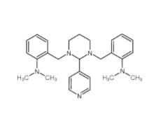 2-[[3-[[2-(dimethylamino)phenyl]methyl]-2-pyridin-4-yl-1,3-diazinan-1-yl]methyl]-N,N-dimethylaniline  500579-04-4
