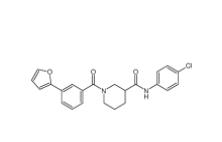 N-(4-chlorophenyl)-1-(3-(furan-2-yl)benzoyl)piperidine-3-carboxamide  1443437-74-8