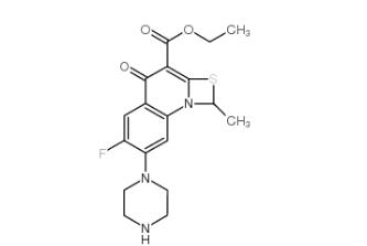 Ethyl 6-fluoro-1-methyl-4-oxo-7-(1-piprazinyl)-4H-[1,3]thiazeto[3,2-a]quinoline-3-carboxylate  113028-17-4