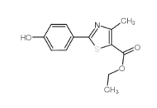 Ethyl 2-(4-hydroxyphenyl)-4-methylthiazole-5-carboxylate  161797-99-5