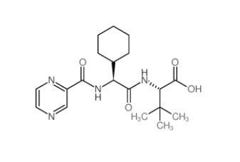 (2S)-2-[[(2S)-2-cyclohexyl-2-(pyrazine-2-carbonylamino)acetyl]amino]-3,3-dimethylbutanoic acid  402958-96-7