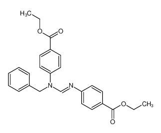ethyl 4-[(N-benzyl-4-ethoxycarbonylanilino)methylideneamino]benzoate 586400-06-8