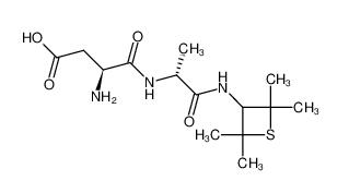 (3S)-3-amino-4-oxo-4-[[(2R)-1-oxo-1-[(2,2,4,4-tetramethylthietan-3-yl)amino]propan-2-yl]amino]butanoic acid  80863-62-3
