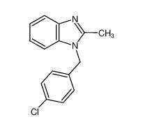 1-[(4-chlorophenyl)methyl]-2-methylbenzimidazole  3689-76-7