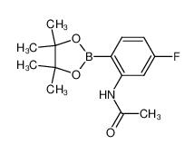 N-(5-Fluoro-2-(4,4,5,5-tetramethyl-1,3,2-dioxaborolan-2-yl)phenyl)acetamide  1150271-67-2