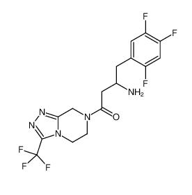 3-Amino-1-[3-(trifluoromethyl)-5,6-dihydro[1,2,4]triazolo[4,3-a]p yrazin-7(8H)-yl]-4-(2,4,5-trifluorophenyl)-1-butanone  823817-56-7