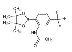 N-(2-(4,4,5,5-Tetramethyl-1,3,2-dioxaborolan-2-yl)-5-(trifluoromethyl)phenyl)acetamide  1150271-57-0