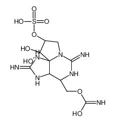 Hydrogen (3aS,4R,9S,10aS)-2,6-diamino-4-[(carbamoyloxy)methyl]-10 ,10-dihydroxy-3a,4,9,10-tetrahydro-3H,8H-pyrrolo[1,2-c]purin-9-yl sulfate  60537-65-7