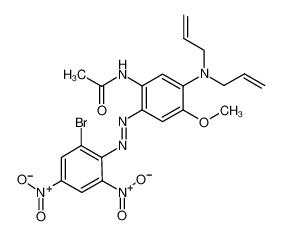 N-[5-[bis(prop-2-enyl)amino]-2-[(2-bromo-4,6-dinitrophenyl)diazenyl]-4-methoxyphenyl]acetamide  51868-46-3