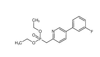 [5-(3-fluorophenyl)-pyridin-2-ylmethyl]-phosphonic acid diethyl ester  380894-77-9