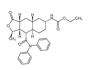 ethyl ((1R,3aR,4aR,6R,8aR,9S,9aS)-9-(diphenylcarbamoyl)-1-methyl-3-oxododecahydronaphtho[2,3-c]furan-6-yl)carbamate  900161-12-8