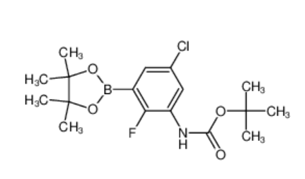 tert-butyl 5-chloro-2-fluoro-3-(4,4,5,5-tetramethyl-1,3,2-dioxaborolan-2-yl)phenylcarbamate: 1269440-69-8