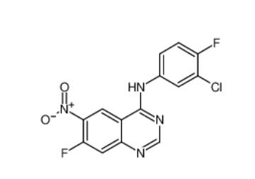 N-(3-Chloro-4-fluorophenyl)-7-fluoro-6-nitroquinazolin-4-amine  162012-67-1