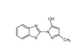 1-(2-benzothiazolyl)-3-methylpyrazol-5-ol  106515-46-2