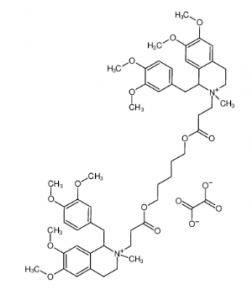 pentamethylene bis[1-(3,4-dimethoxybenzyl)-3,4-dihydro-6,7-dimethoxy-1H-isoquinoline-2-propionate], dioxalate  64228-78-0