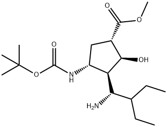316173-29-2 (1S,2S,3S,4R)-Methyl 3-((R)-1-aMino-2-ethylbutyl)-4-(tert-butoxycarbonylaMino)-2-hydroxycyclopentanecarboxylate
