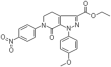 4,5,6,7-Tetrahydro-1-(4-methoxyphenyl)-6-(4-nitrophenyl)-7-oxo-1H-pyrazolo[3,4-c]pyridine-3-carboxylic acid ethyl ester  536759-91-8