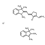 1,2,3,3-Tetramethyl-3H-Indolium Chloride - (2Z)-2-[(2E)-2-(2-Chloro-3-Vinyl-2-Cyclopenten-1-Ylidene)Ethylidene]-1,3,3-Trimethylindoline (1:1:1)  110992-55-7